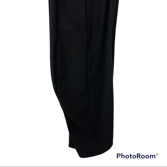 Matthildur Handmade High Rise Black Wide Leg Pants Medium - Picture 11 of 16